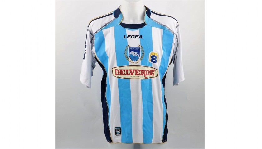 Vantaggiato's Pescara Match-Issue/Worn Shirt, Serie B 2007/08