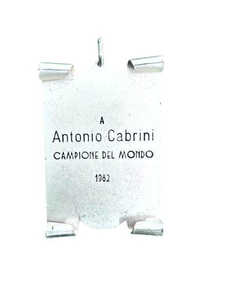 Antonio Cabrini World Champion's Silver Award Plaque, 1982