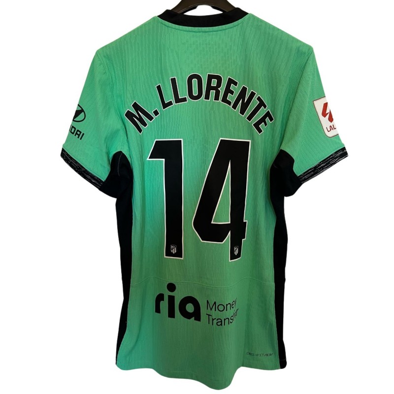 M. Llorente's Atletico Madrid Match Shirt, 2023/24