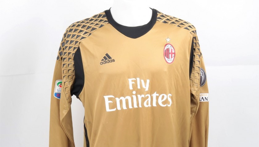 Gabriel Match-Issued Shirt, AC Milan-Inter 2016 - Signed