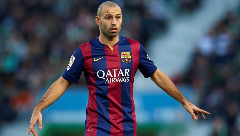 Mascherano's Official Barcelona Signed Shirt, 2014/15