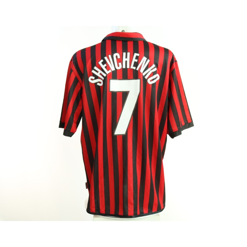 Shevchenko's Milan Signed Official Centenary Shirt, 1999/00