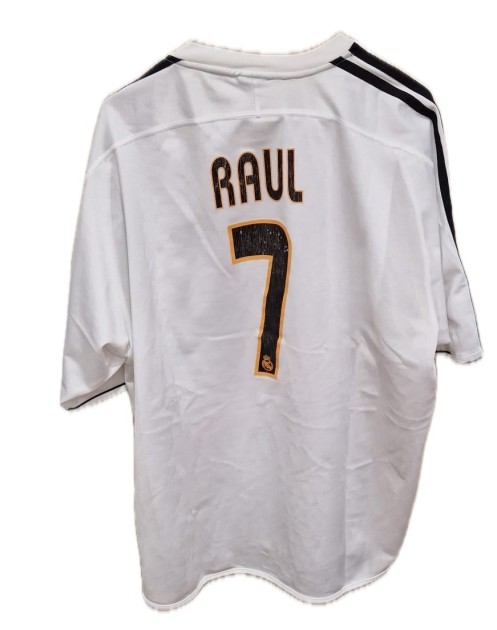 Maglia Ufficiale Raul Real Madrid, 2003/04 - Autografata