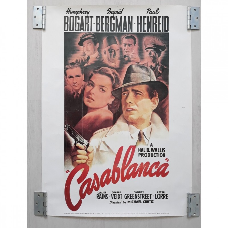 'Casablanca' Humphrey Bogart Movie Poster
