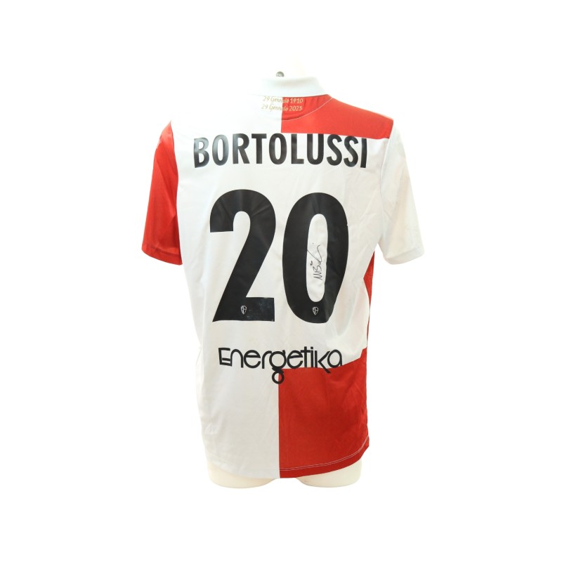 Bortolussi's Signed Unwashed Shirt, Padova vs Pro Vercelli 2025 - Special 115th Anniversary