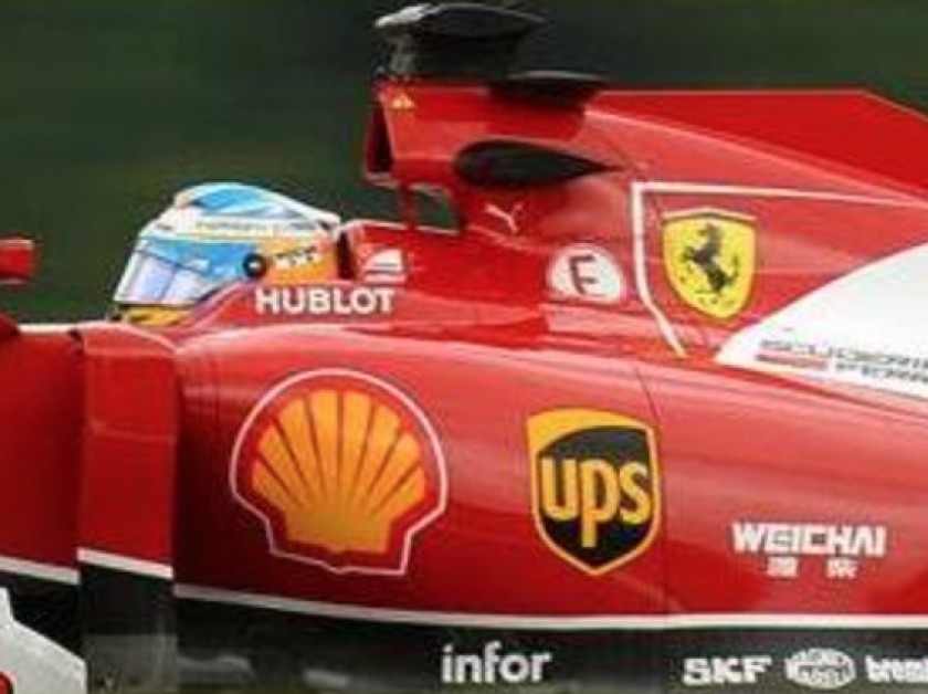 Side Pod from the Ferrari  F14 T driven by Alonso and Raikkonen in 2014 F1 season