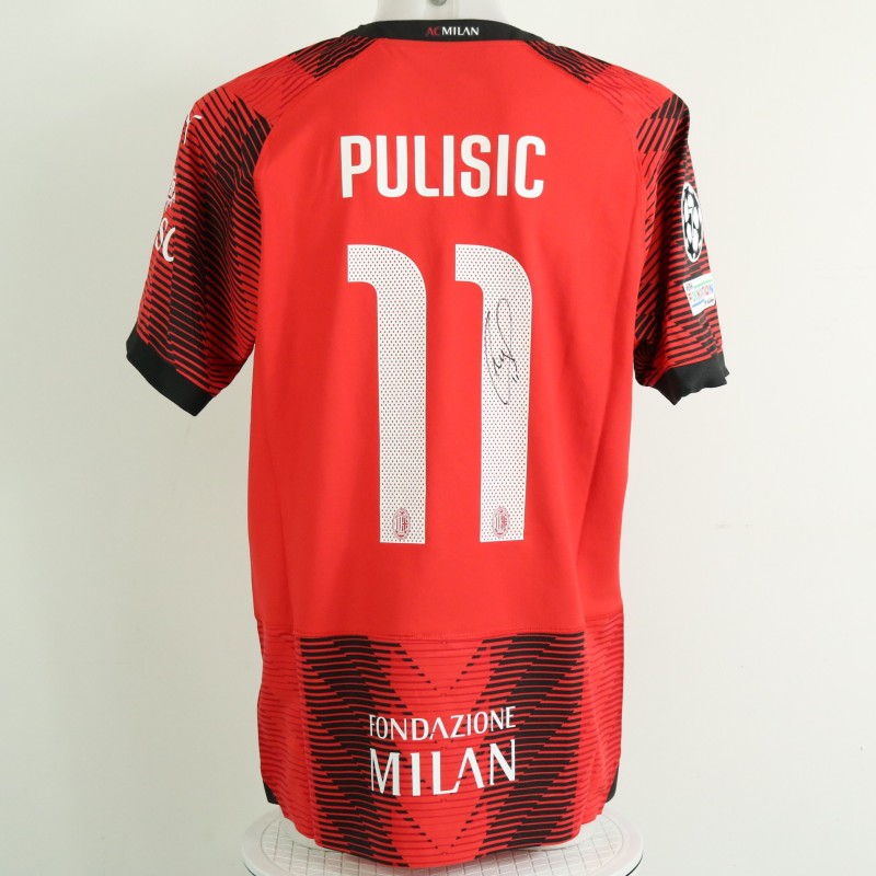 Pulisic Milan Official Signed Shirt, 2023/24 