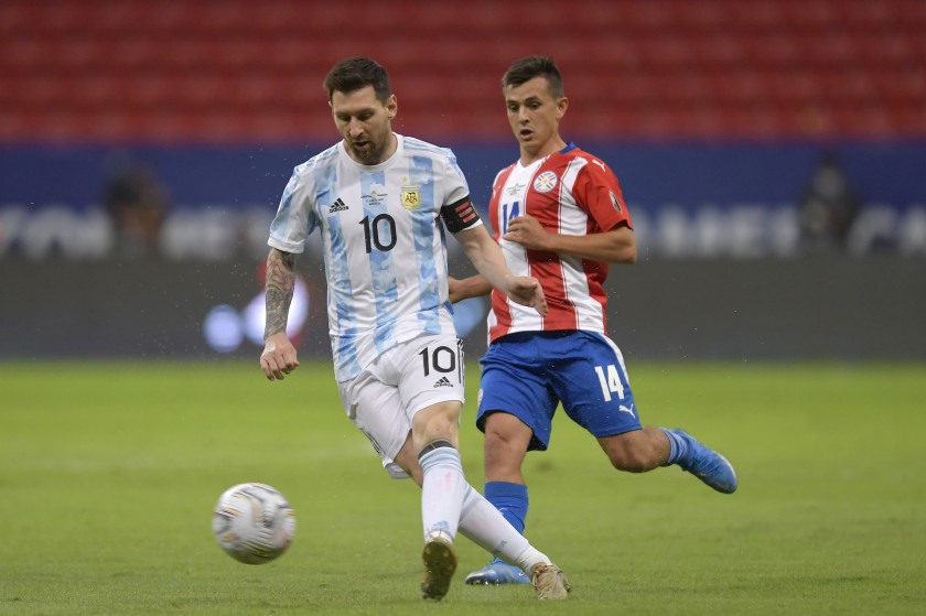 Messi's Match Shirt, Argentina-Paraguay 2021