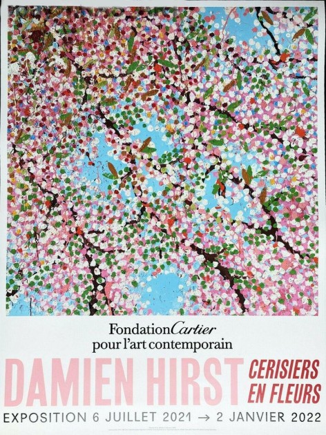 Damien Hirst "Cherry Blossoms" Fondation Cartier Paris 2021 Poster