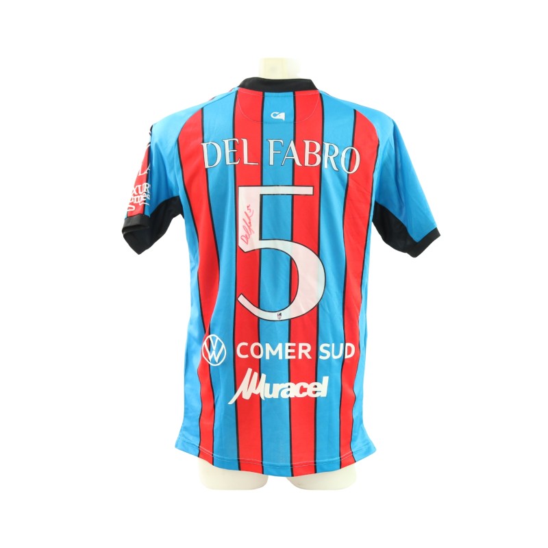 Del Fabro's Catania vs Foggia Signed Unwashed Shirt, 2025