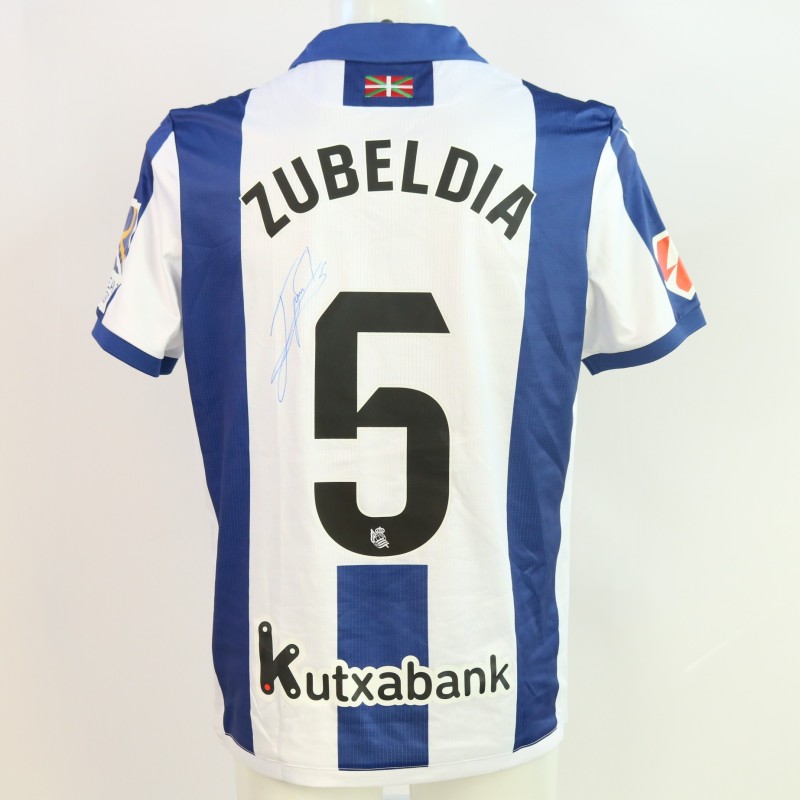 Zubeldia's Signed Unwashed Shirt, Real Sociedad vs Osasuna 2024