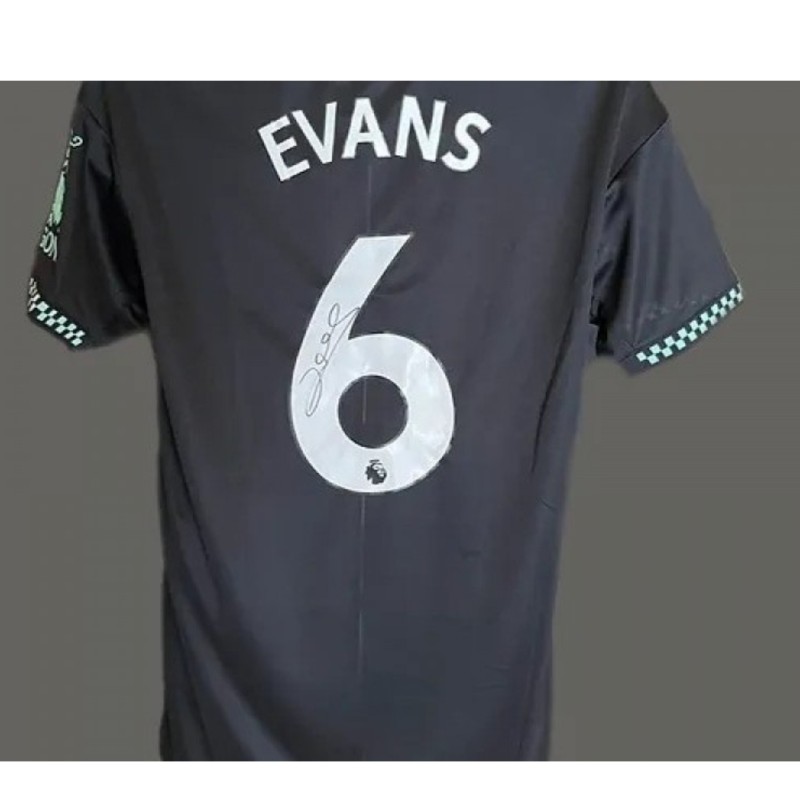 Jonny Evans' Leicester City 2022/23 Signed Official Away Shirt 