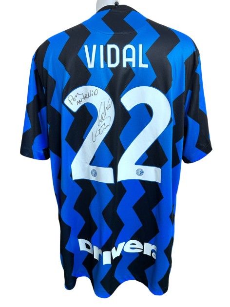 Maglia ufficiale Vidal Inter, 2020/21 - Autografata - CharityStars