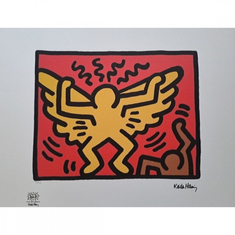 "Radiant Angel" Lithograph Signed by Keith Haring