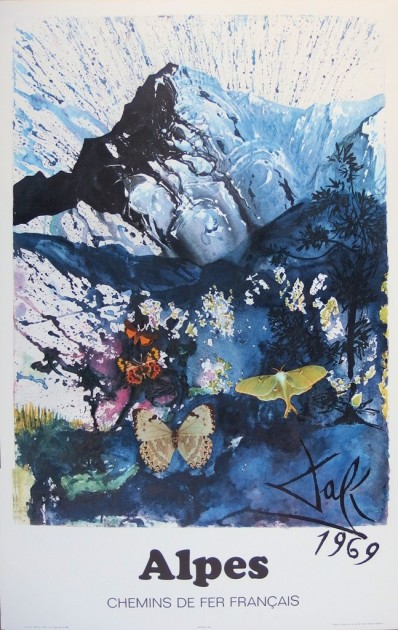 'Butterfly Suite: Les Alpes, 1969' Lithograph by Salvador Dalí