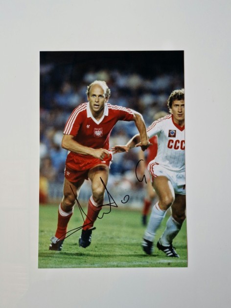 Grzegorz Lato's Poland Signed Picture 