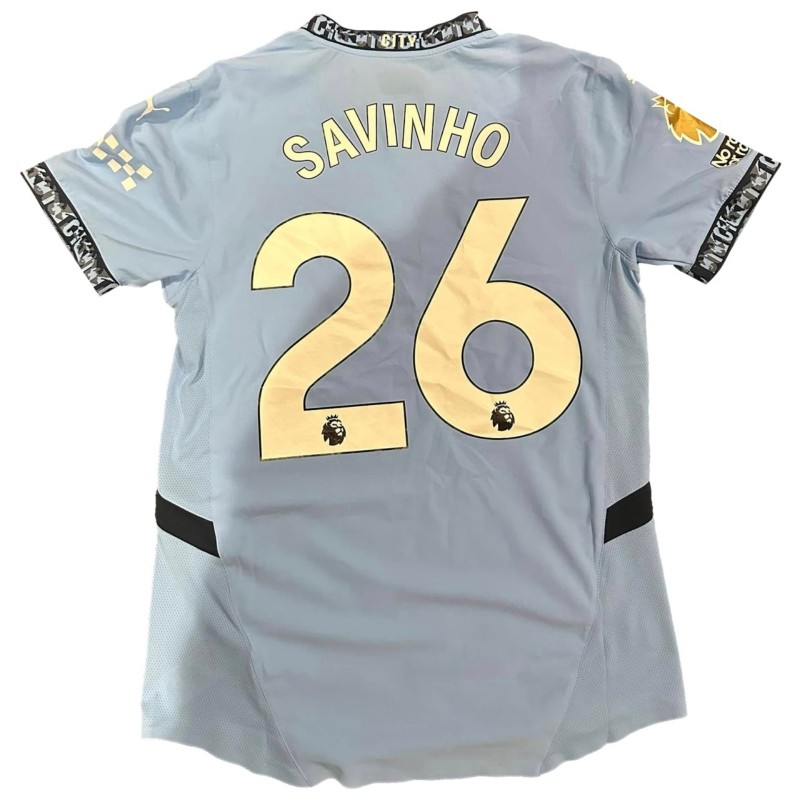 Savinho's Match-Worn Shirt, Newcastle vs Manchester City 2024