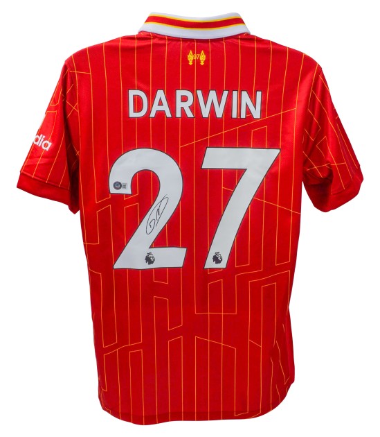 Replica della maglia firmata da Darwin Nunez del Liverpool FC