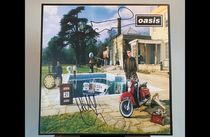 Oasis Record Signed by the Gallaghers