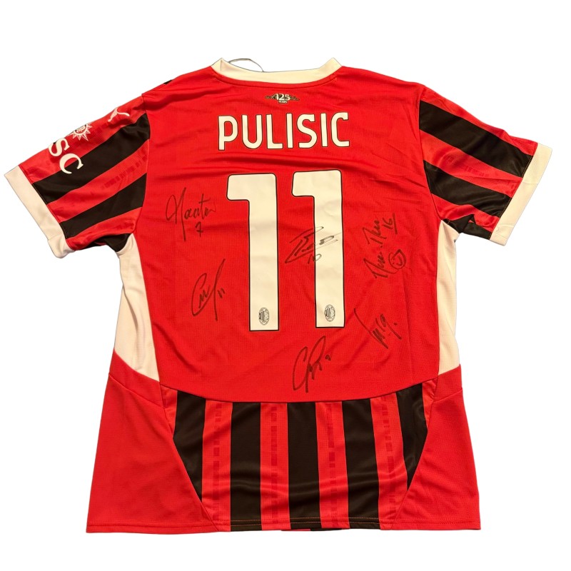 Pulisic AC Milan Official Shirt, 2024/25 - Signed by the Players