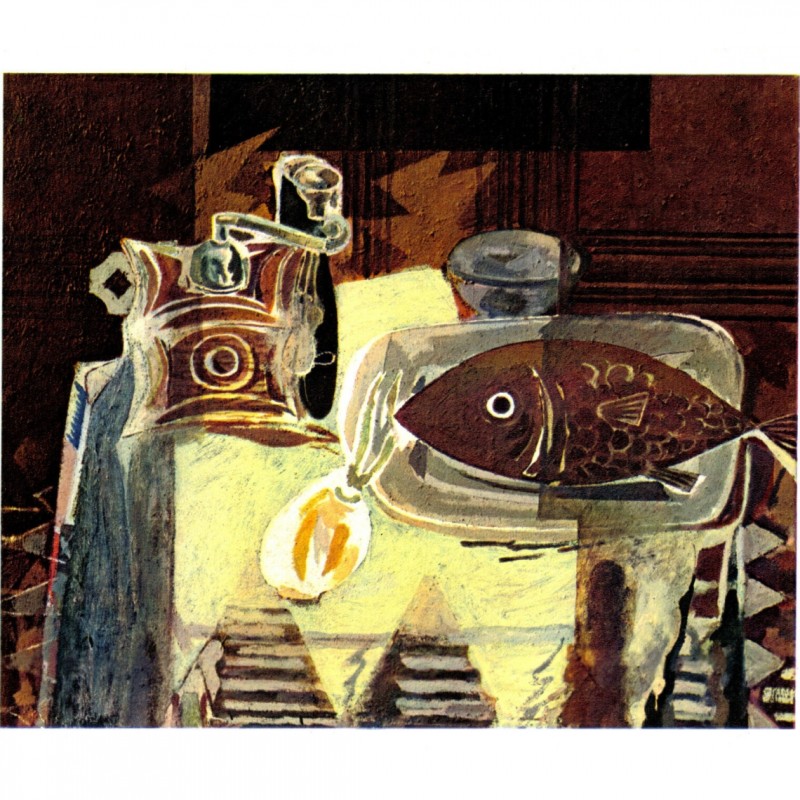 "Le Moulin à café" Lithograph by Georges Braque