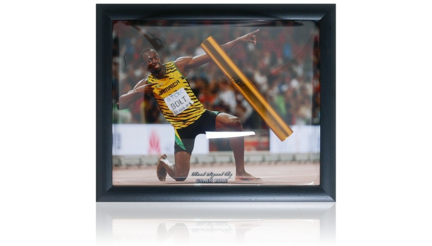 Usain Bolt Signed Gold Baton