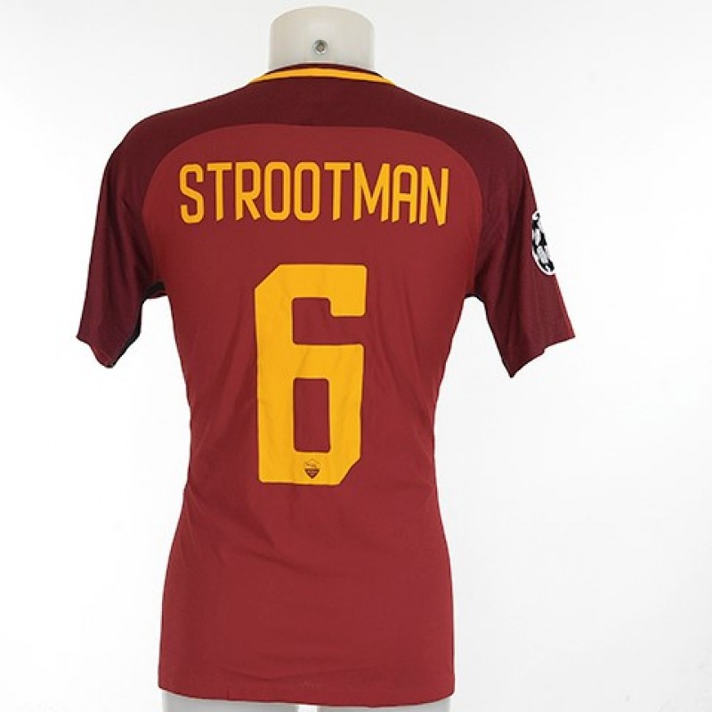 Strootman's Match-Worn Roma-Qarabag Shirt - CL 17/18