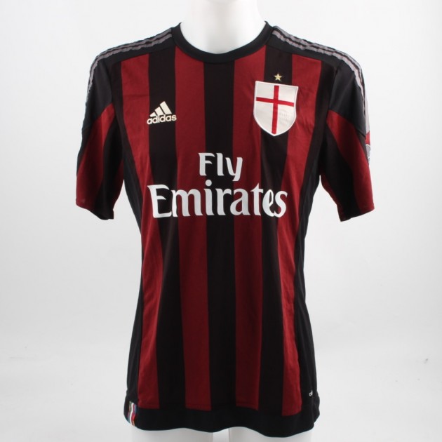 Abate Milan shirt, issued/worn Serie A 15/16 - signed