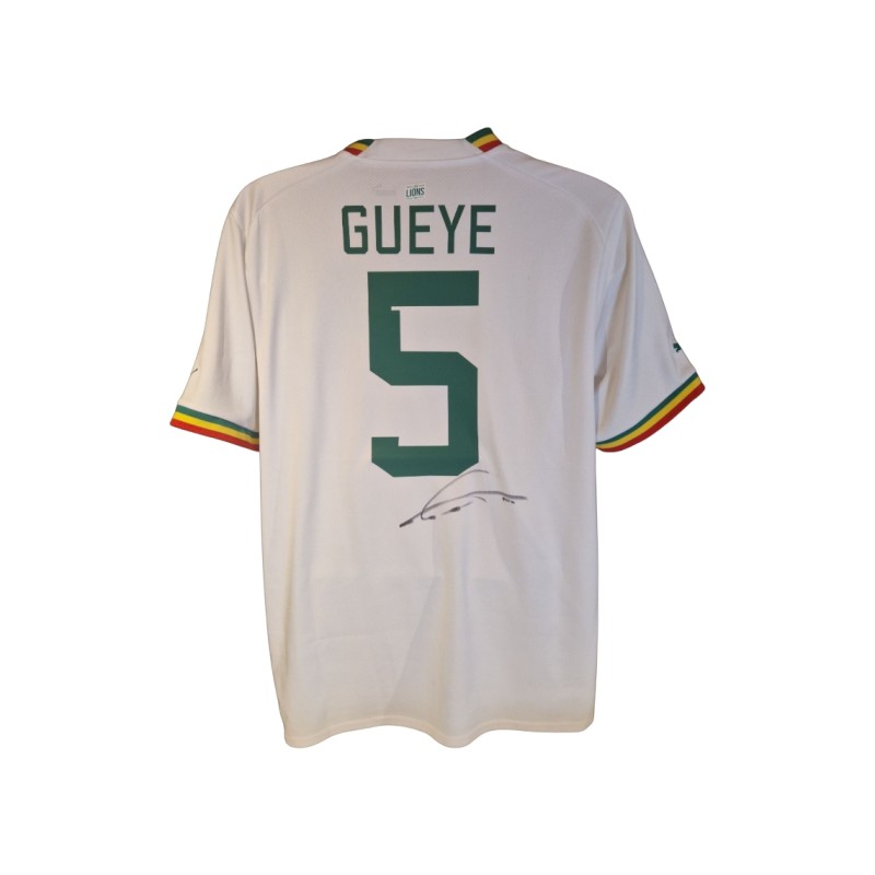 Idrissa Gueye Signed Senegal 2022-23 Football Shirt COA