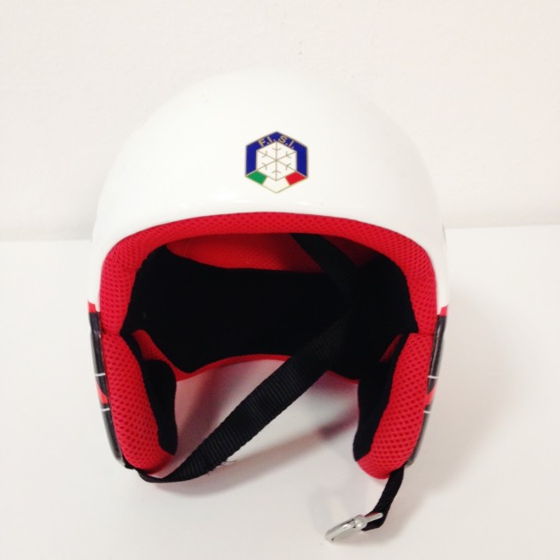Ski helmet worn and signed by Matteo Marsaglia