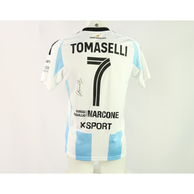 Tomaselli's Signed Unwashed Shirt, Virtus Entella vs Pineto 2024