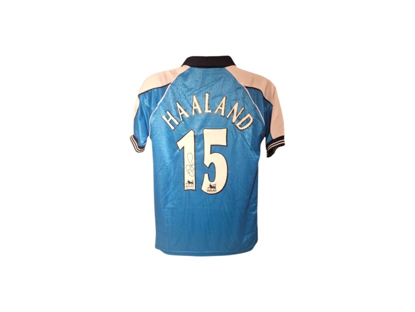 Replica maglia Manchester City 2000/01 - Autografata da Alfie Haaland