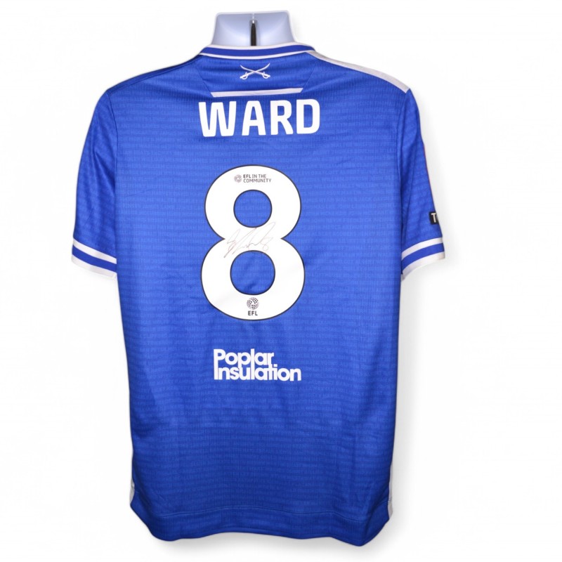 Maglia indossata Bristol Rovers Emirates FA Cup, vs Weston Super Mare - Autografata da Ward