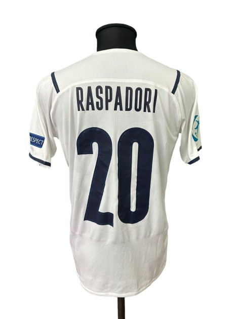 Raspadori's Italy Under-21 Match-Issued Shirt, 2021
