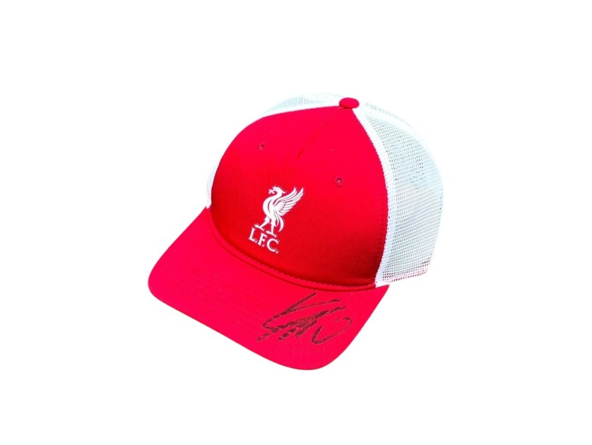 Cappellino ufficiale Liverpool autografato da Jürgen Klopp 