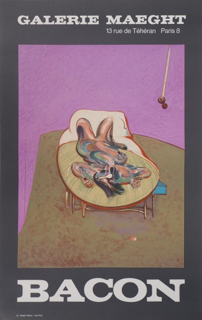 'Lying Woman' Lithograph Poster by Francis Bacon