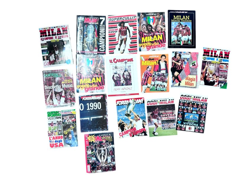 Milan's Victories Collection of Seventeen Official Magazines