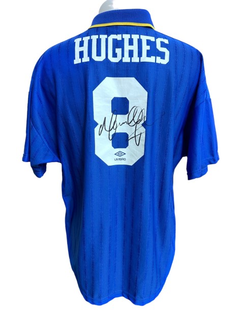 Maglia ufficiale Hughes Chelsea, 1996/97 - Autografata