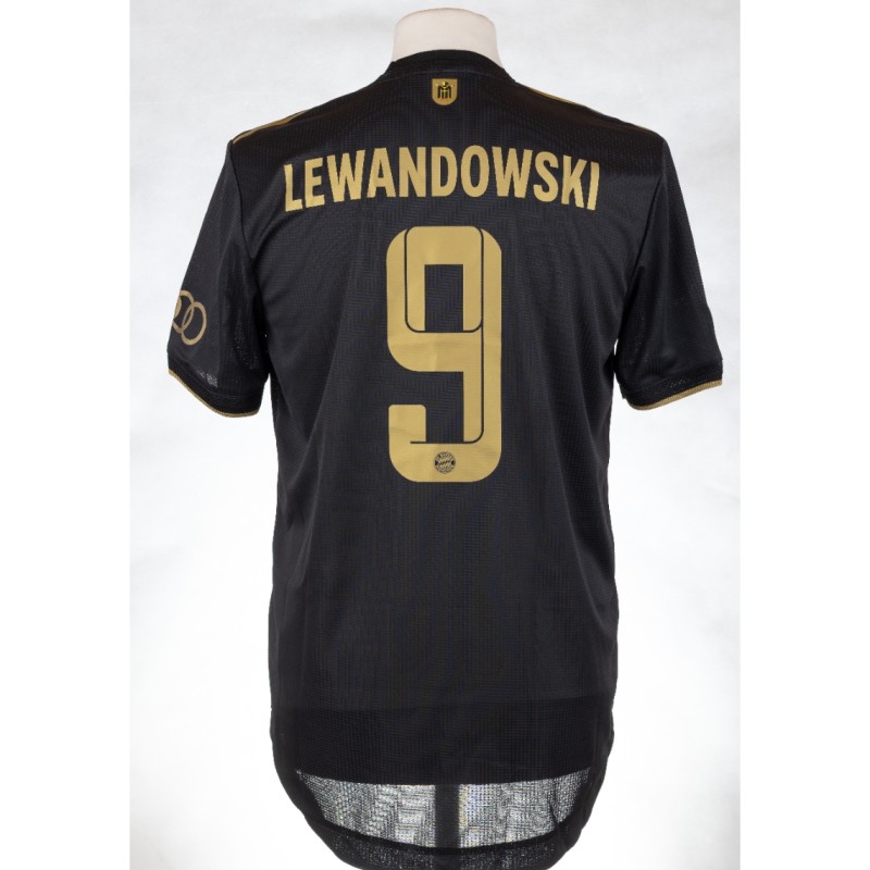 Lewandowski's 2021/22 Bayern Munich Champions League Match-Issued Shirt