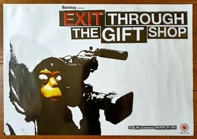 "Exit Through the Gift Shop" 2010 Poster by Banksy + DVD Film