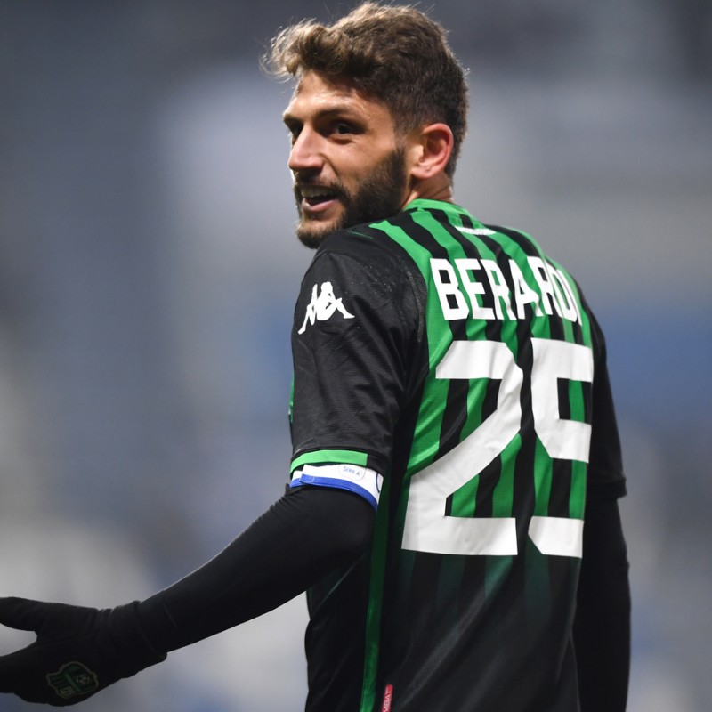 Berardi's Sassuolo Signed Match Shirt, 2018/19 