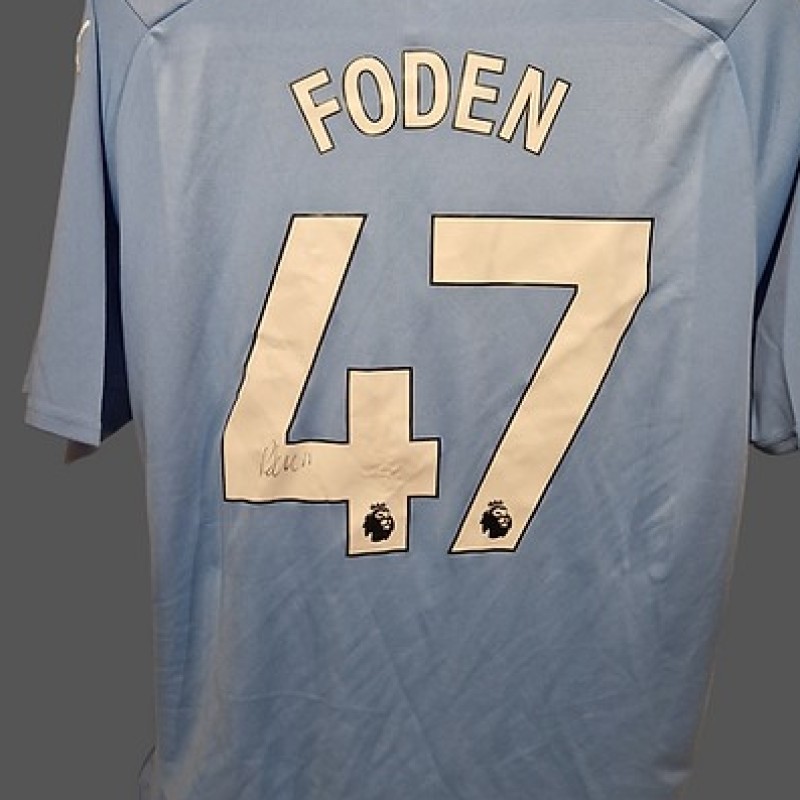 Phil Foden's Manchester City 2023/24 Signed Official Shirt 