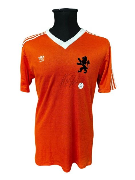 Netherlands Official Vintage Shirt - Signed by Marco Van Basten