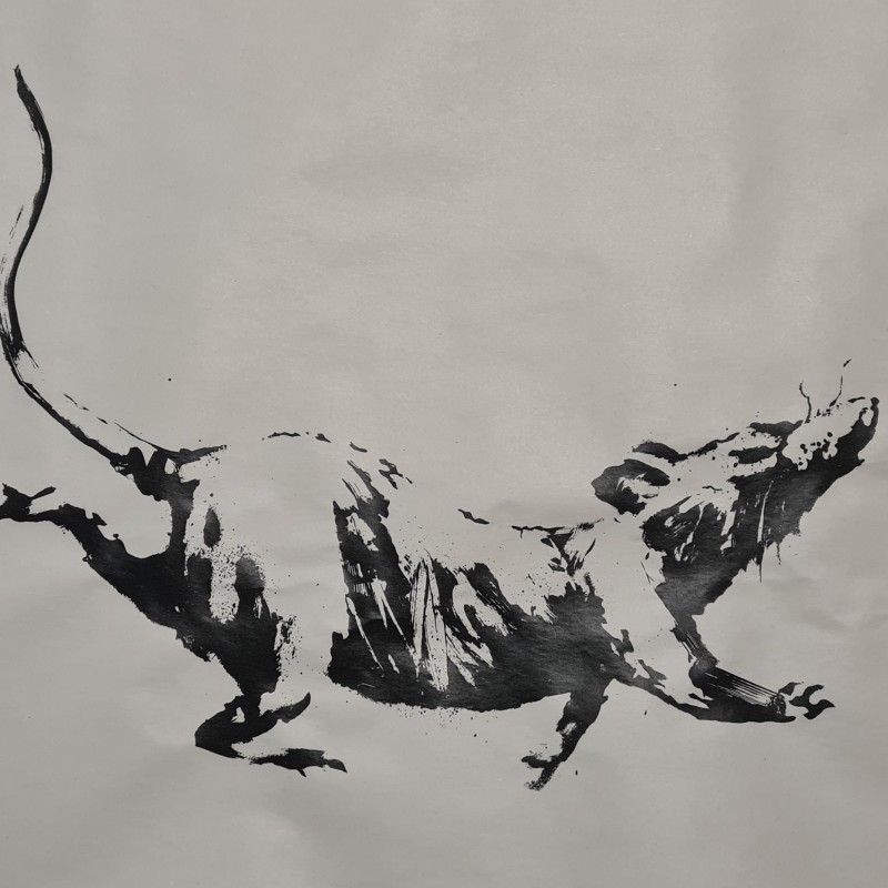 "GDP Rat" Screen Print by Banksy 