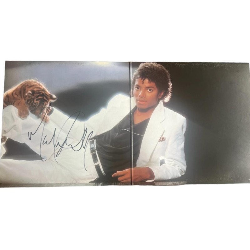 Michael Jackson Signed Thriller Vinyl LP