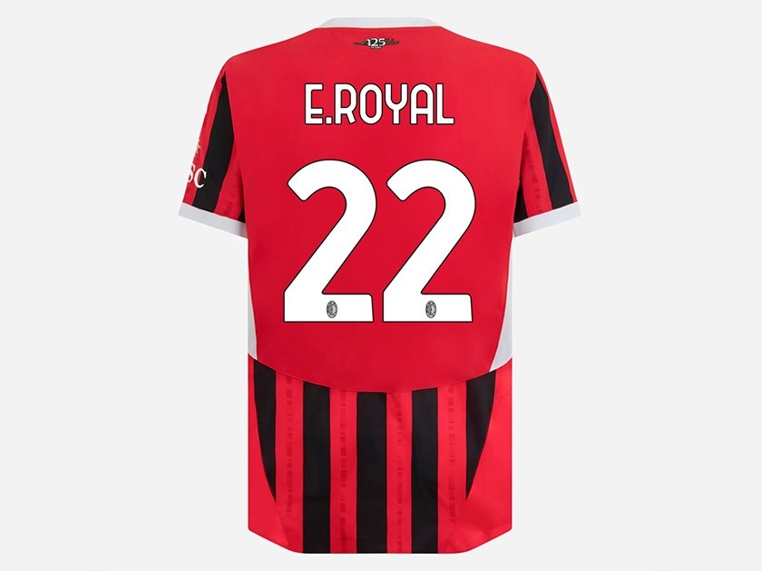 Emerson Royal's Milan 2024/25 Signed with Personalized Dedication Shirt