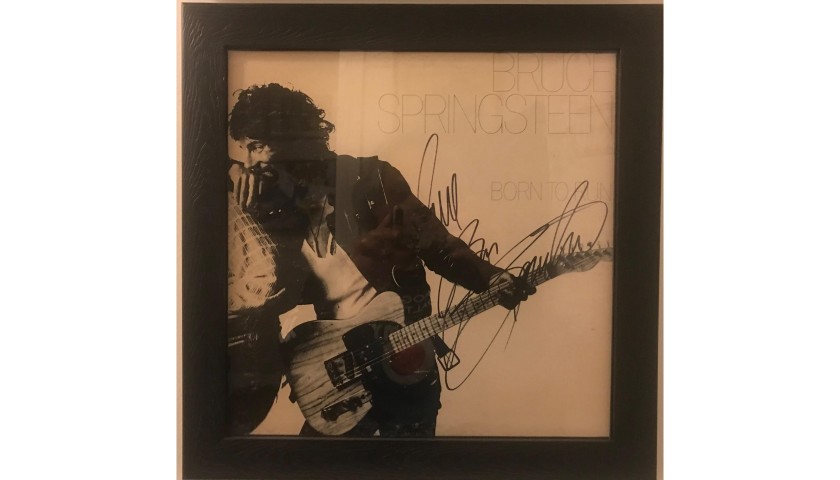 Bruce Springsteen Signed Born to Run Framed Vinyl LP