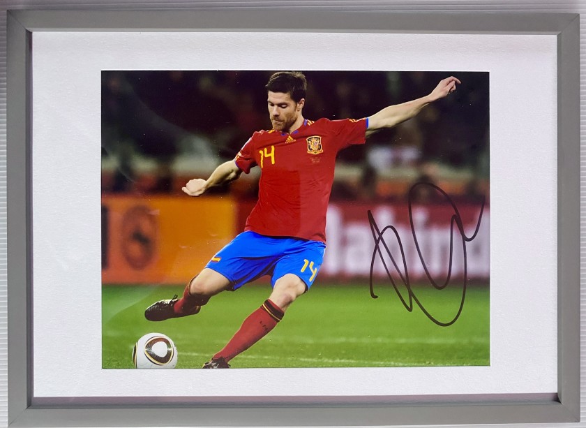 Xabi Alonso's Spain Signed and Framed Picture