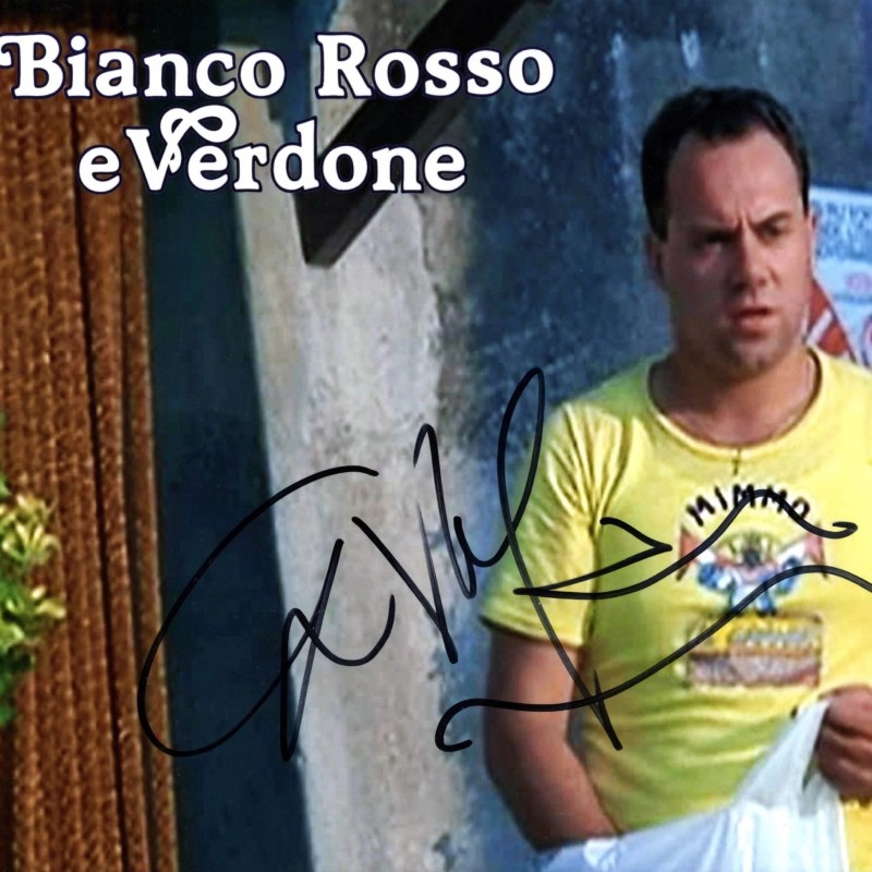 "Bianco, rosso e Verdone" Photograph Signed by Carlo Verdone