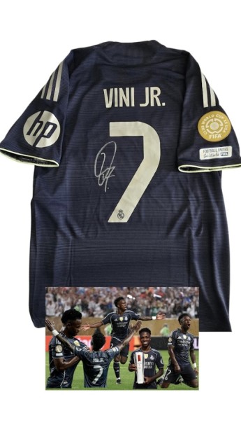 R - Vinicius Junior's Signed Match-Issued Shirt, Red Bull Salzburg vs Real Madrid FIFA Club World Cup 2025